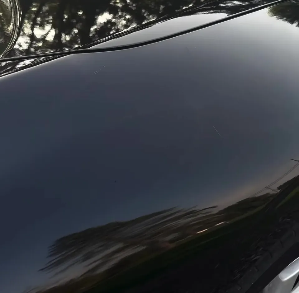 After: the Honda Crosstour's black paint corrected to a clear, glossy finish